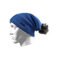 Winter muts blauw met bolletje