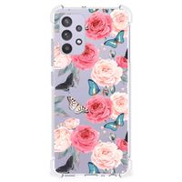 Samsung Galaxy A32 4G | A32 5G Enterprise Editie Case Butterfly Roses - thumbnail