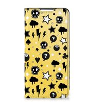 Mobiel BookCase Samsung Galaxy S22 Plus Punk Geel