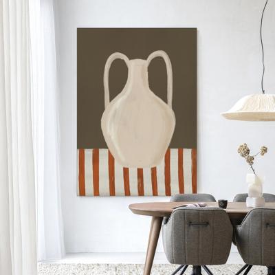 Urban Cotton Wandkleed 'Vivid Vase 06' 145 x 190cm in Frame - black