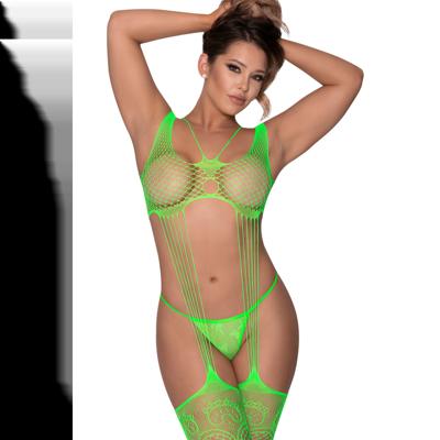 Magic Silk Naadloze Body Stocking en G-Set - One Size - Lime