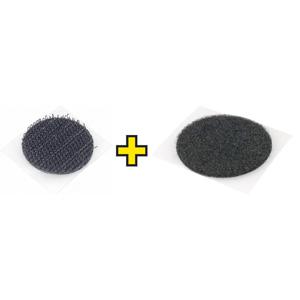 FASTECH® Klittenband punten Om vast te plakken Hotmelt Haak- en lusdeel (Ø) 25 mm Zwart 1 paar