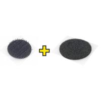 FASTECH® Klittenband punten Om vast te plakken Hotmelt Haak- en lusdeel (Ø) 20 mm Zwart 1 paar