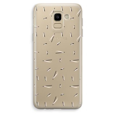 Hipster stripes: Samsung Galaxy J6 (2018) Transparant Hoesje