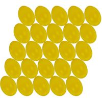 50x stuks gele hobby knutselen eieren van plastic 4.5 cm - thumbnail