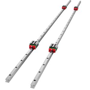 VEVOR Lineaire Rails 15-1500mm 2x Lineaire Geleidingsrail 4x Vierkant Type Lagerblok Matige Kosten