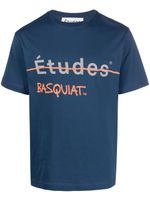 Etudes x Jean-Michel Basquiat t-shirt à logo imprimé - Bleu