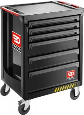 Facom Roll Gereedschapswagen 6 Laden M3 Safety Lock Zwart - ROLL.6NM3AS - ROLL.6NM3AS