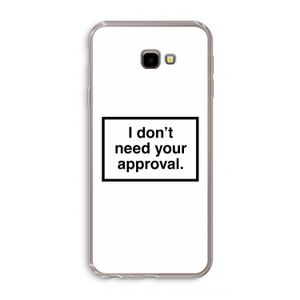 Don't need approval: Samsung Galaxy J4 Plus Transparant Hoesje