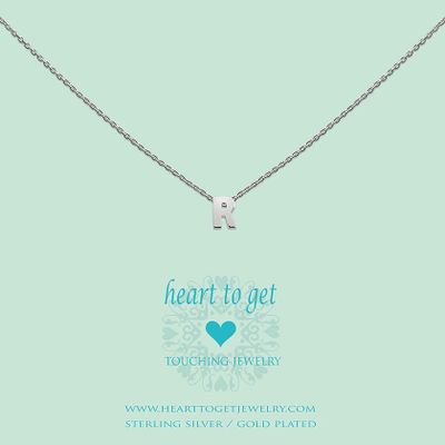 Heart To Get L159INR13S Hanger Initials Letter R zilver