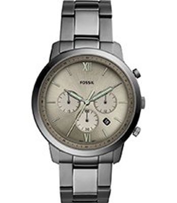 Horlogeband Fossil FS5492 Roestvrij staal (RVS) Grijs 22mm