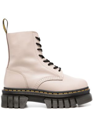 Dr. Martens bottines Audrick 8-Eyeye Lux en cuir - Tons neutres