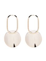 Fabiana Filippi circular-pendant polished earrings - Or - thumbnail