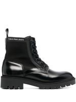 Calvin Klein bottines d'inspiration militaire - Noir