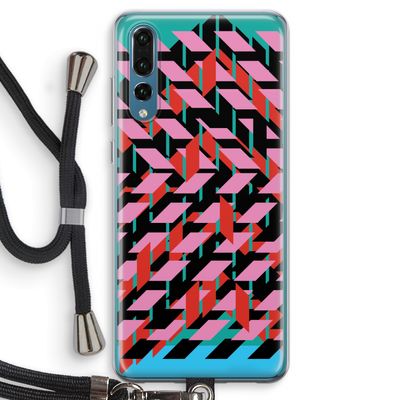 Skew Blush 2: Huawei P20 Pro Transparant Hoesje met koord