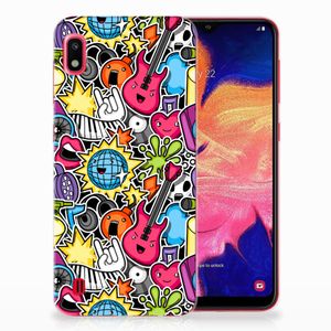 Samsung Galaxy A10 Silicone Back Cover Punk Rock