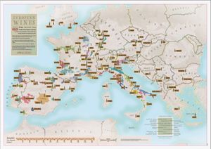 Scratch Map European Wines - Europese Wijnen Collect & Scratch | Maps