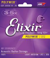 Elixir Strings 11075 snaar voor muziekinstrumenten Akoestisch 6 stuk(s) Gitaar - thumbnail