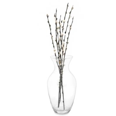 Bloemenvaas klassiek - transparant glas - D18 x H37 cm - klassiek model - boeketvaas - 5 liter