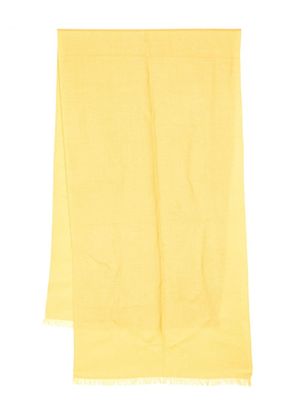 N.Peal écharpe en cachemire à franges - Jaune