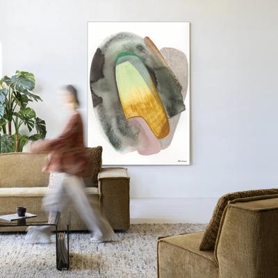 Urban Cotton Wandkleed 'Airborne' 145 x 190cm in Frame - black