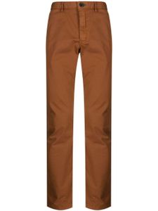 PS Paul Smith pantalon en coton stretch à coupe droite - Marron