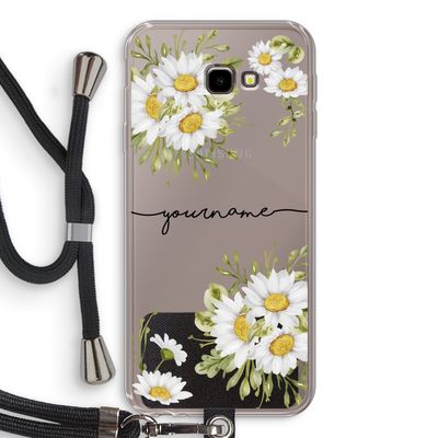 Daisies: Samsung Galaxy J4 Plus Transparant Hoesje met koord