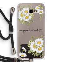 Daisies: Samsung Galaxy J4 Plus Transparant Hoesje met koord