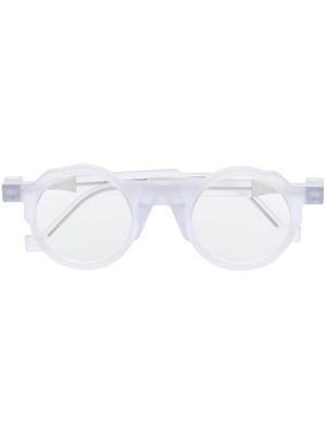 VAVA Eyewear lunettes de vue à monture ronde - Tons neutres