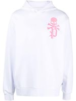 Philipp Plein hoodie à logo floqué - Blanc - thumbnail