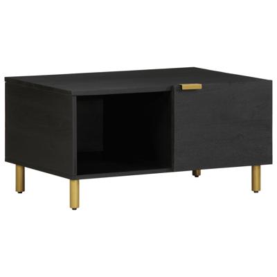 Salontafel 80x50x40 cm bewerkt hout zwart