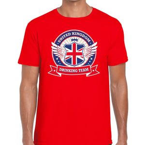 Rood Engeland drinking team t-shirt heren