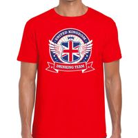 Rood Engeland drinking team t-shirt heren