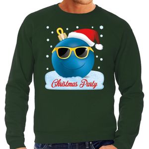 Foute kerst sweater / trui Christmas party groen voor heren