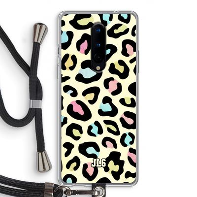 Leopard pattern: OnePlus 8 Transparant Hoesje met koord