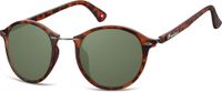 Montana zonnebril unisex panto gevlamd bruin/groen (S22) - thumbnail