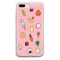 Happy bento friends: iPhone 7 Plus Transparant Hoesje