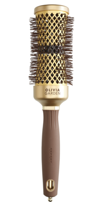 Olivia Garden Expert Blowout Borstel Wavy Bristles Gold&Brown Brush Curl Ø55mm Olivia Garden Expert Blowout Borstel Wavy Bristles Gold&Brown Brush Curl Ø55mm