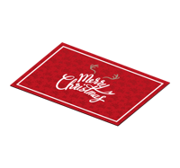 Placemat kerst Vrolijk kerstfeest met rendierbrokken