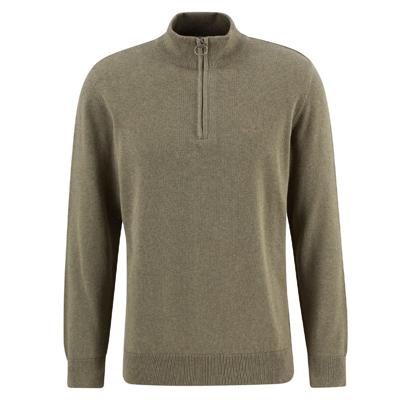 Herentrui Cotton half zip Smokey Olive