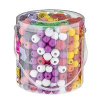 Grafix Emmer met houten kralen, 250gr.