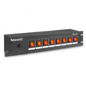 BeamZ PS08S DJ switch - 8 kanaals schakelpaneel - Schuko