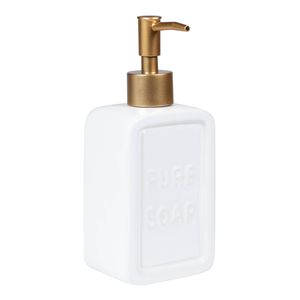 QUVIO Zeep dispenser 'pure soap' - Wit