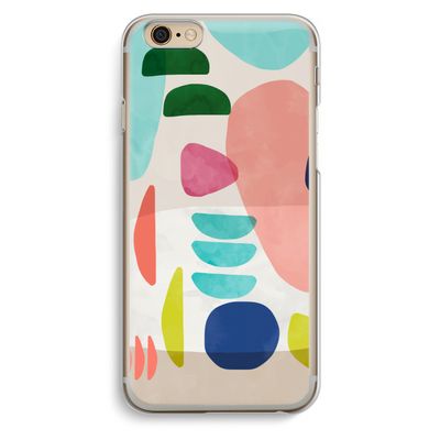 Bold Rounded Shapes: iPhone 6 / 6S Transparant Hoesje