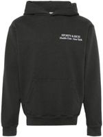 Sporty & Rich hoodie New Drink More Water en coton - Noir