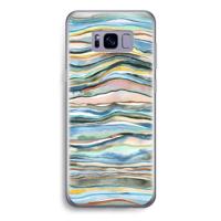 Watercolor Agate: Samsung Galaxy S8 Transparant Hoesje