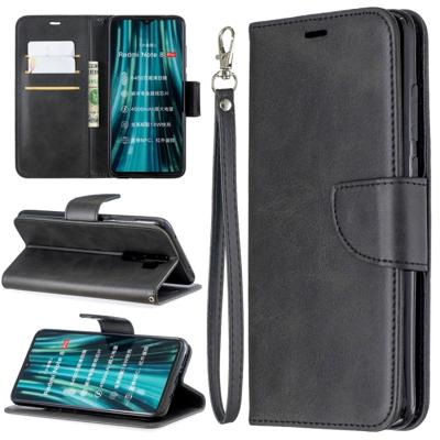 Voor Xiaomi Redmi Note 8Pro retro Lambskin textuur zuivere kleur horizontale Flip PU lederen draagtas met houder & kaartsleuven & portemonnee & Lanyar
