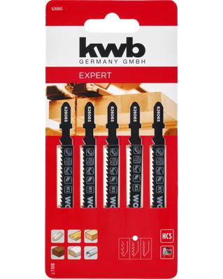 Decoupeerzaagblad fijn hout 5st - Kwb