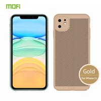 Voor iPhone 11 MOFI ademende PC Ultra-Thin all-inclusive beschermhoes (goud)