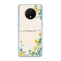 Gele bloemen: OnePlus 7T Transparant Hoesje
